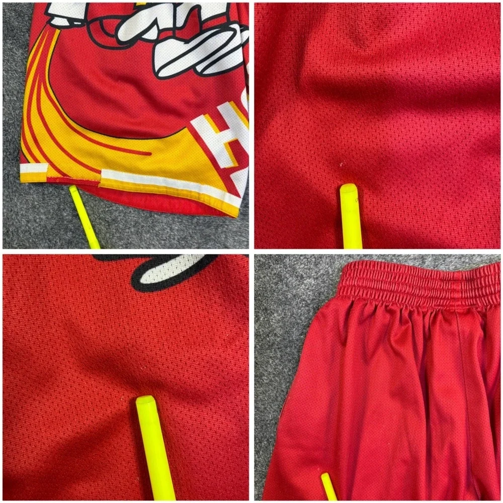 Mitchell & Ness Houston Rockets Shorts‎ Mens Medium Red Hardwood Classics Rare